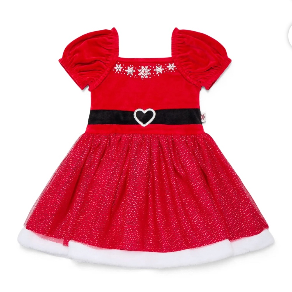 Holiday Time Toddler Girls Red Tutu Dress Size 3T NWT